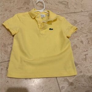 Toddler Boy Lacoste Polo Shirt - Yellow - Sz 3